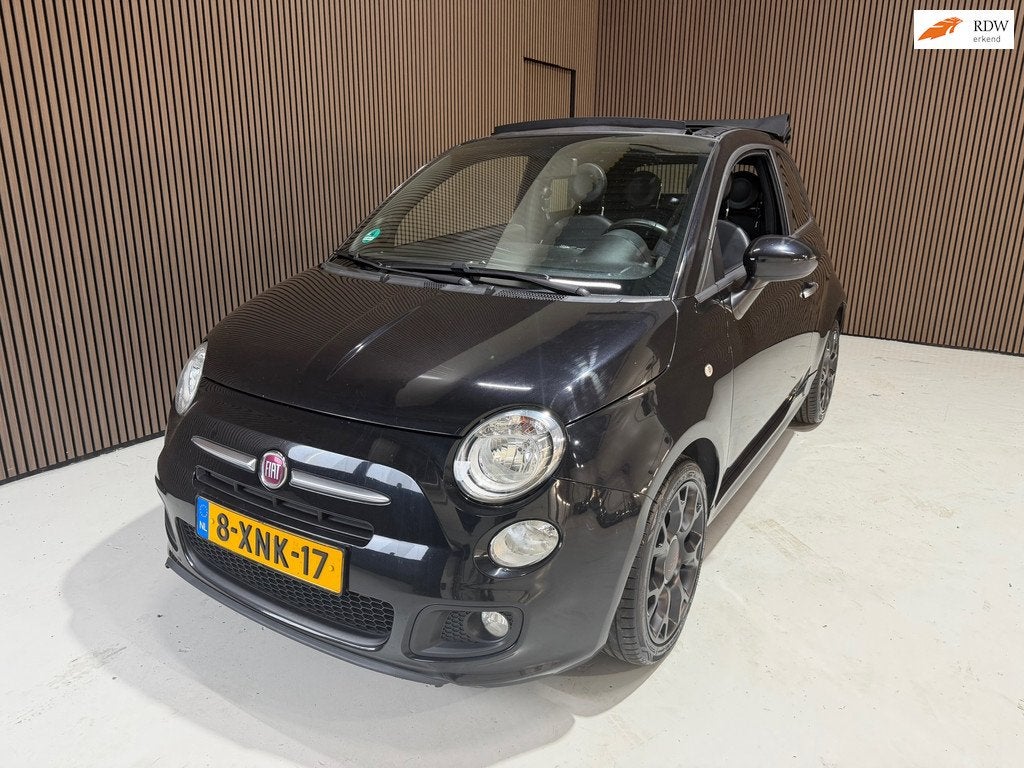 Fiat 500 C 0.9 TwinAir Lounge/Sport, 86 pk, Gebruikt, Cabriolet, Zwart