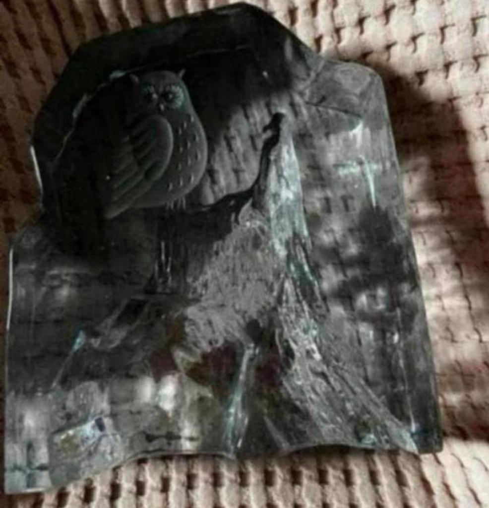 Uil Strombergshyttan crystal sweden gesigneerd, Antiek en Kunst, Ophalen of Verzenden