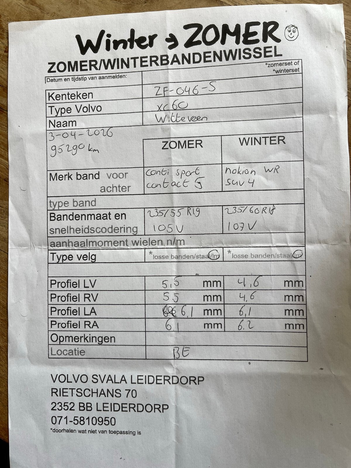 4 winterbanden Volvo XC60 - Nokian WR SUV 4, Auto-onderdelen, Banden en Velgen, Ophalen, 18 inch, Gebruikt, Winterbanden