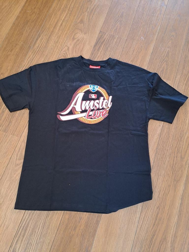 Amstel Live T-shirt Zwart - De Vrienden van Amstel Live, Verzamelen, Biermerken, Zo goed als nieuw, Amstel, Ophalen of Verzenden