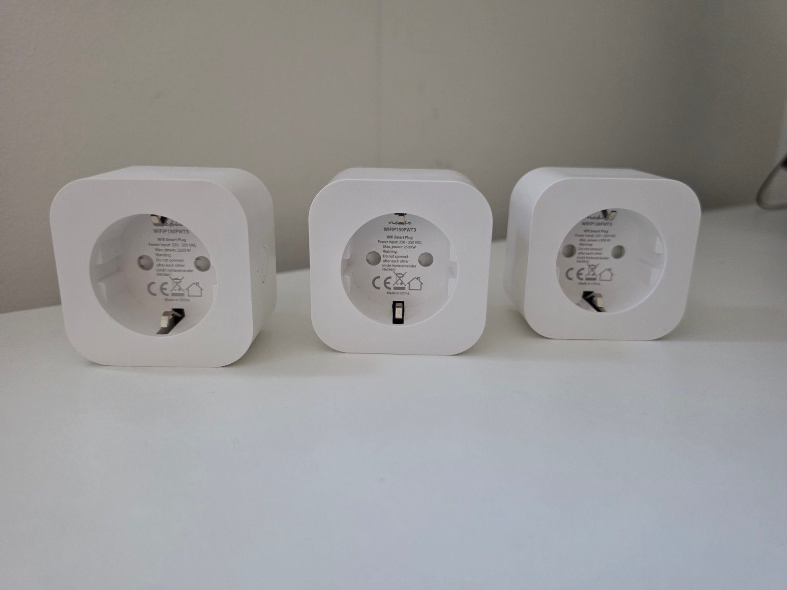 3x Nedis WiFi Smart Plug – Nieuw – Slimme stekker, Ophalen of Verzenden, Nieuw, Stekker