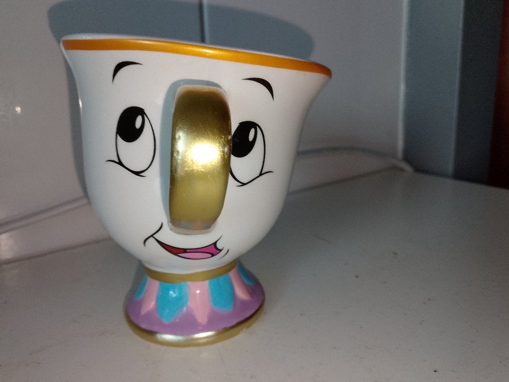 Originele Disney "Barstje" Chip 3D Mok Belle en het Beest, Ophalen of Verzenden, Assepoester of Belle, Zo goed als nieuw, Servies