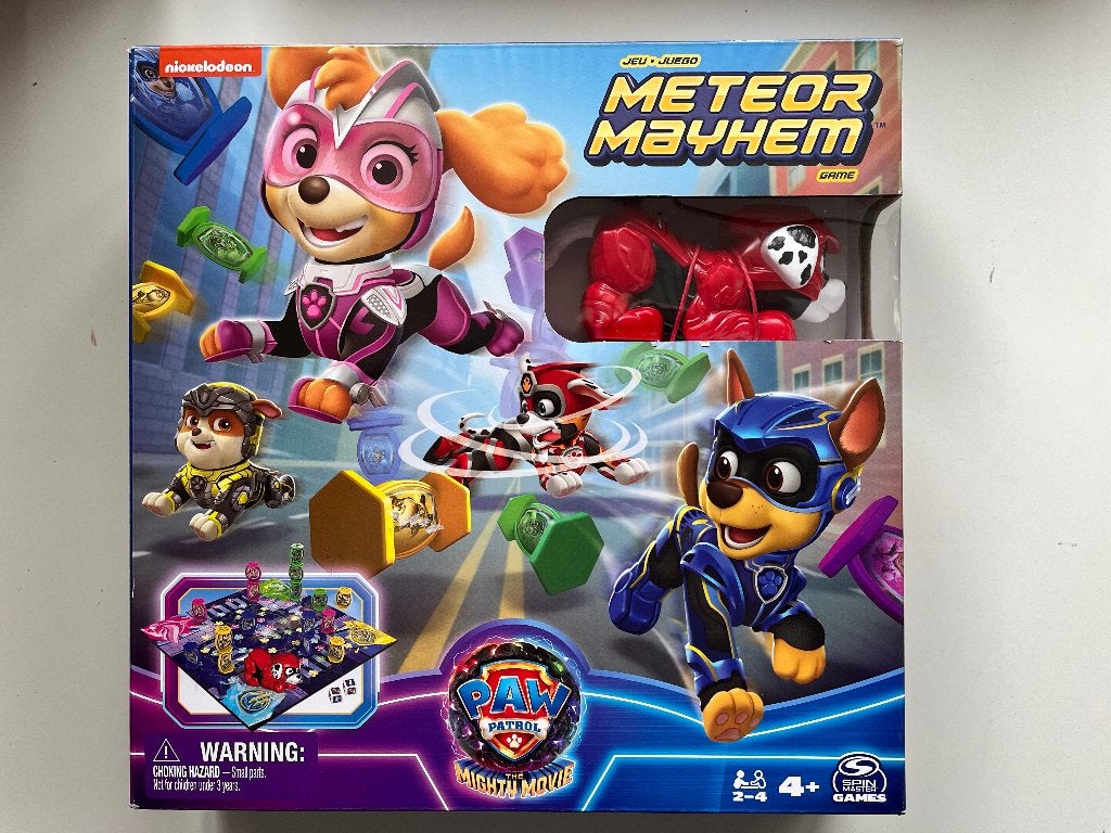 Paw Patrol Meteor Mayhem Bordspel, Drie of vier spelers, Ophalen of Verzenden, Zo goed als nieuw, Spin Master Games