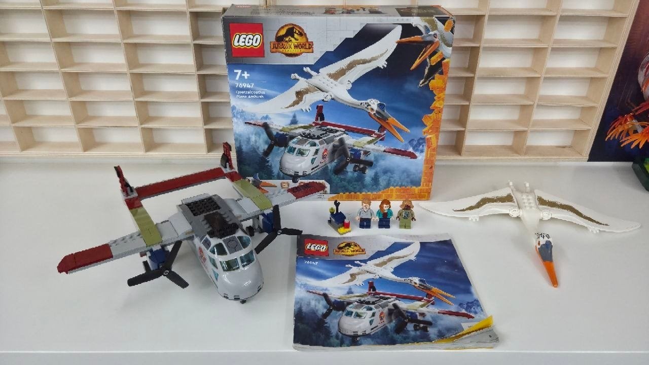 lego Jurassic World 76947 Quetzalcoatlus plane ambush, Kinderen en Baby's, Gebruikt, Jurassic World, Lego, Inclusief accessoires