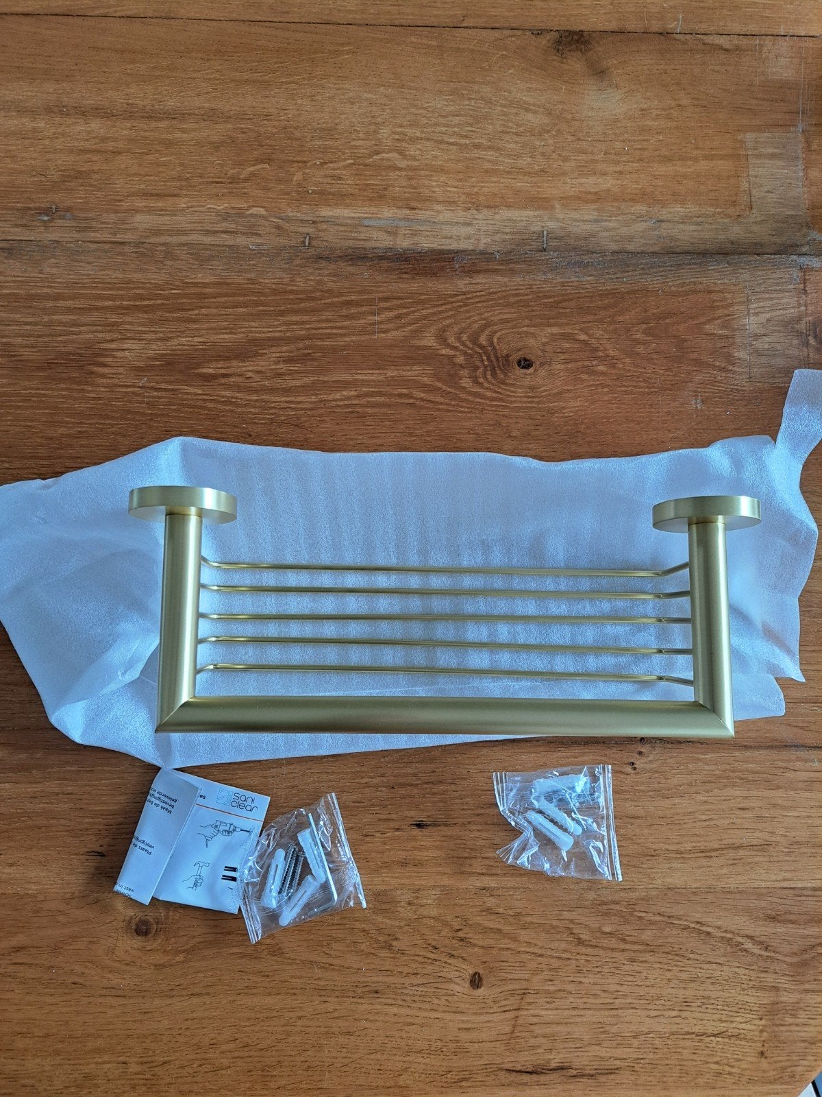 Shampoohouder mat goud, Doe-het-zelf en Verbouw, Sanitair, Verzenden, Nieuw, Douche
