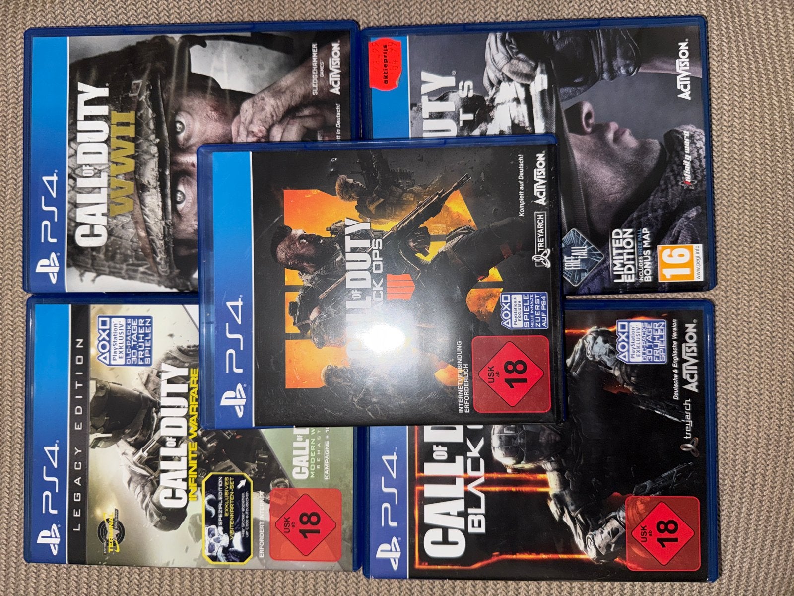 Call of Duty PS4 Games Bundel - Diverse Titels, Online, Gebruikt, Vanaf 18 jaar, Shooter