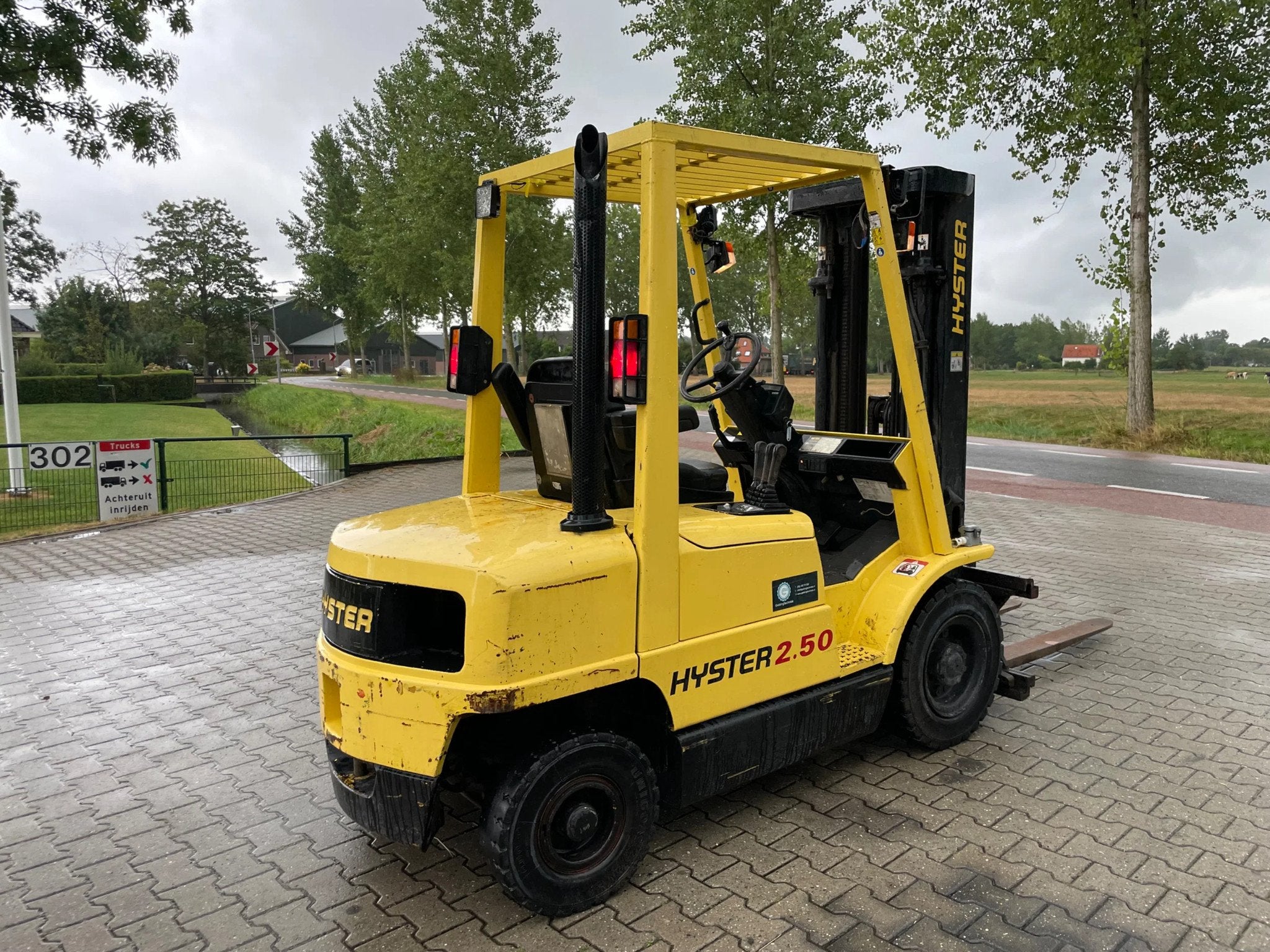 Hyster H2.5 2.5t triplo 470cm side shift perkins engine, 2000 tot 3000 kg, Diesel, Heftruck, Hyster