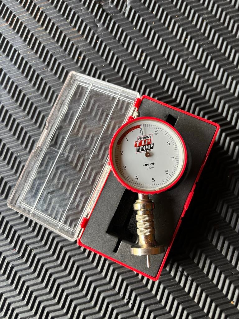 REMA TIP TOP apk Profielmeter klokmodel RT10 EXRT10, Auto diversen, Autogereedschap, Ophalen of Verzenden, Zo goed als nieuw