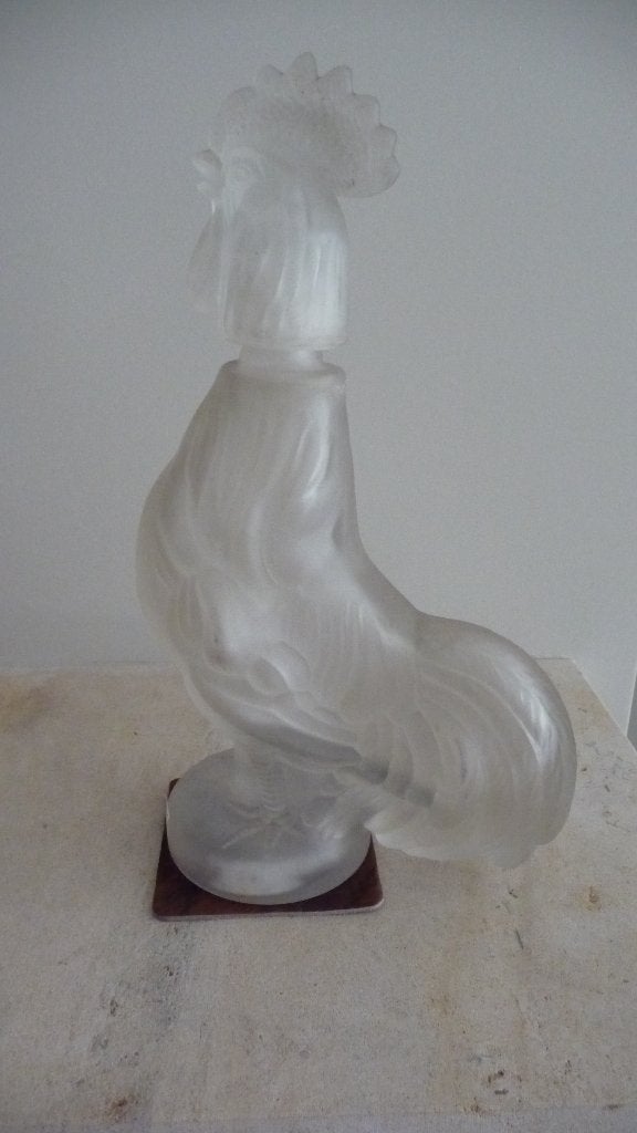 Karaf van mat Italiaans glas (28 cm), Ophalen of Verzenden