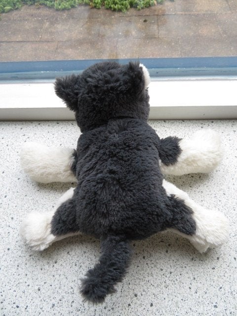 Husky Huskie hond van IKEA Livlig meet ca 26 cm velours, IKEA, Zo goed als nieuw, Wasbaar, Hond