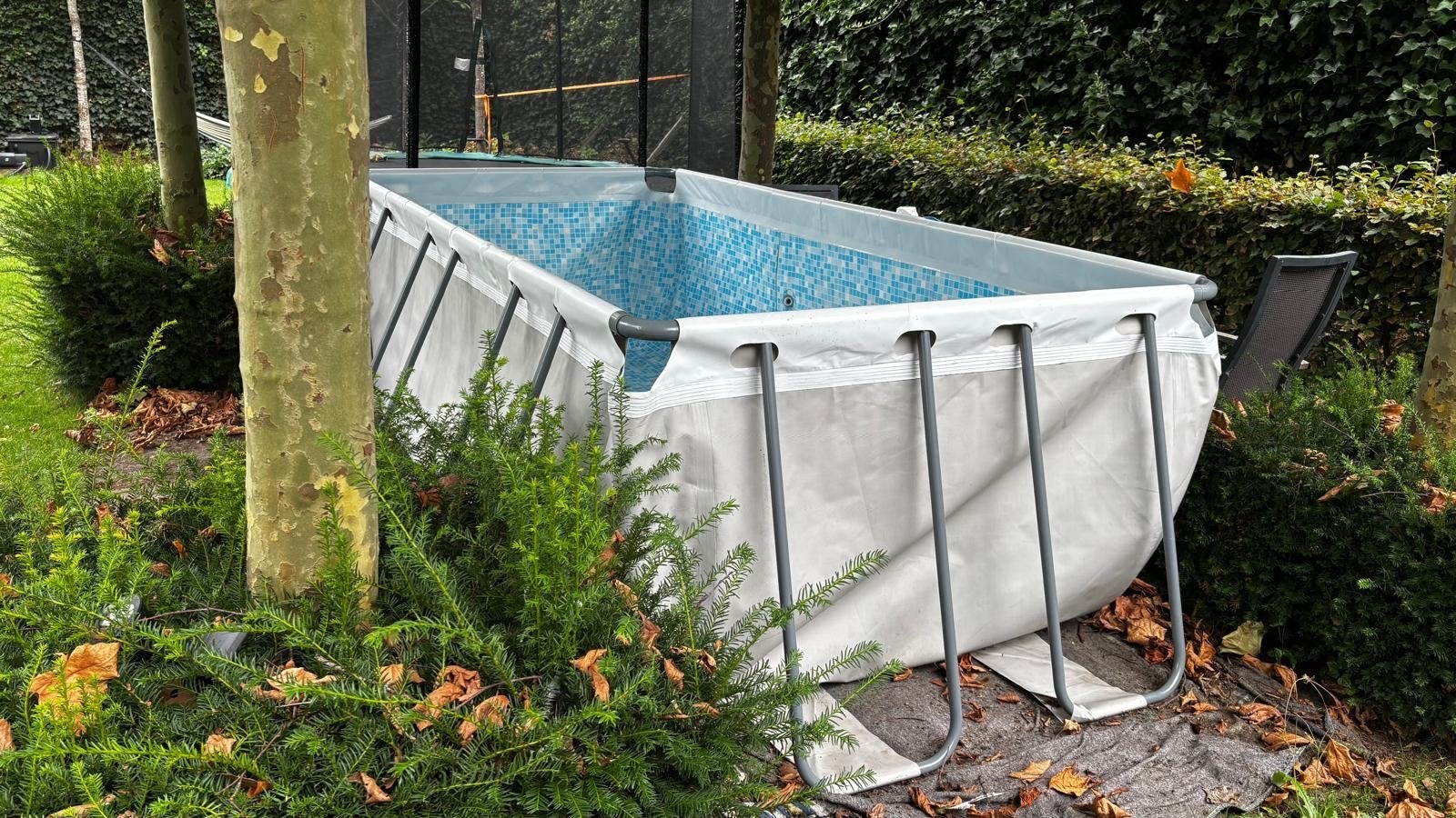 Bestway Power Steel Zwembad met warmtepomp en toebehoren, Gebruikt, 200 tot 300 cm, 80 tot 120 cm, Ophalen of Verzenden