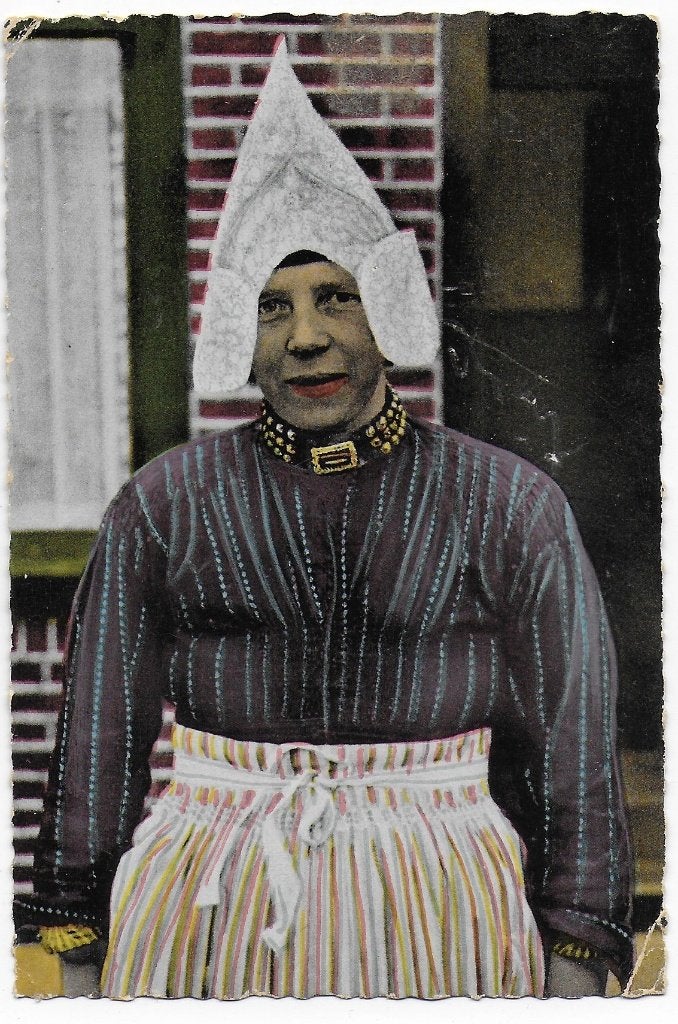 Sus7 gelopen oude ansichtkaart volendam klederdracht, Ophalen of Verzenden, 1980 tot heden, Gelopen, Noord-Holland