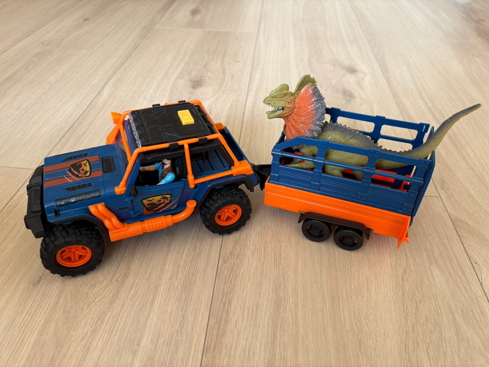 Jeep met aanhanger en dino van Dickies, Ophalen of Verzenden, Zo goed als nieuw
