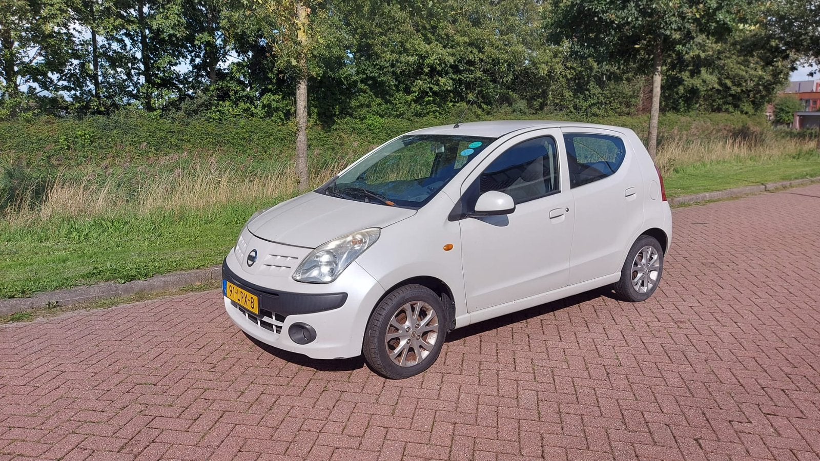 Nissan Pixo 1.0 50KW 5D 2010 Wit, Voorwielaandrijving, 200 kg, 4 stoelen, Origineel Nederlands