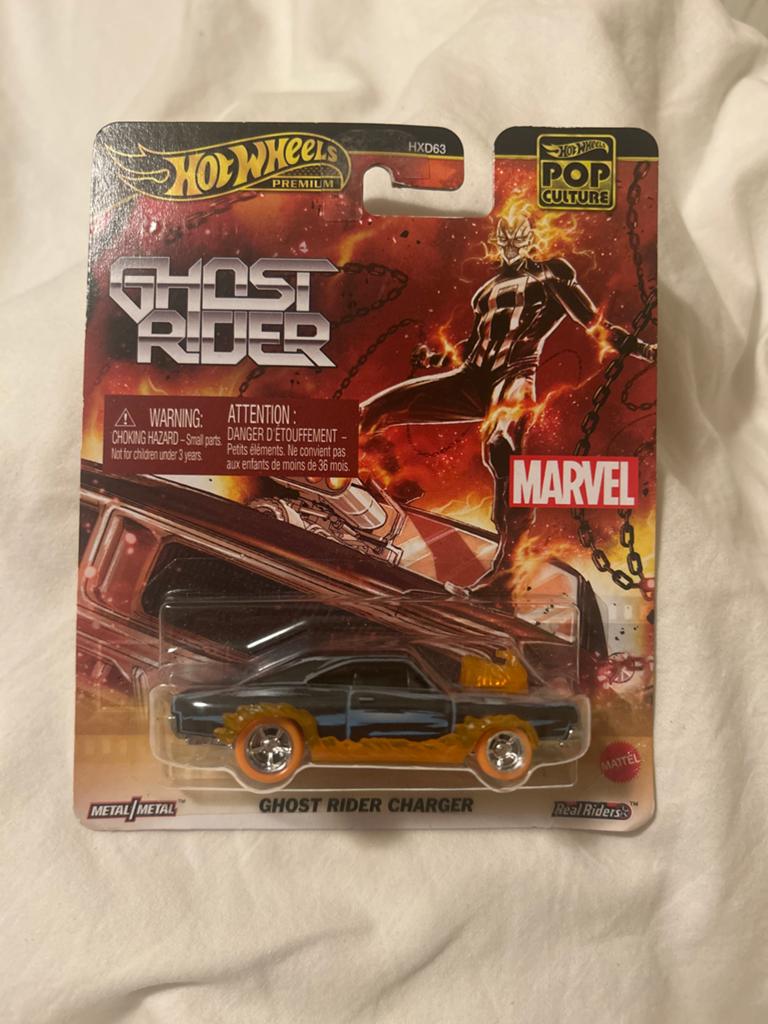 Hot Wheels Premium Ghost Rider Charger Marvel Pop Culture, Ophalen of Verzenden, Nieuw