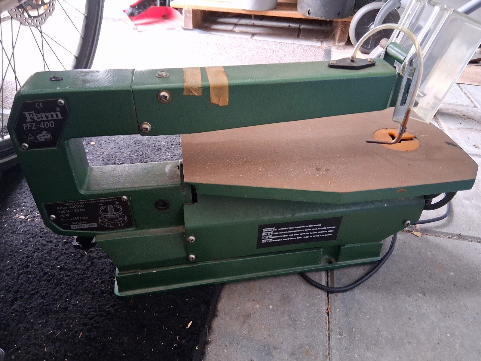 Ferm FFZ-400 Figuurzaagmachine - Gebruikt, Ophalen, Minder dan 30 mm, Gebruikt, Ferm
