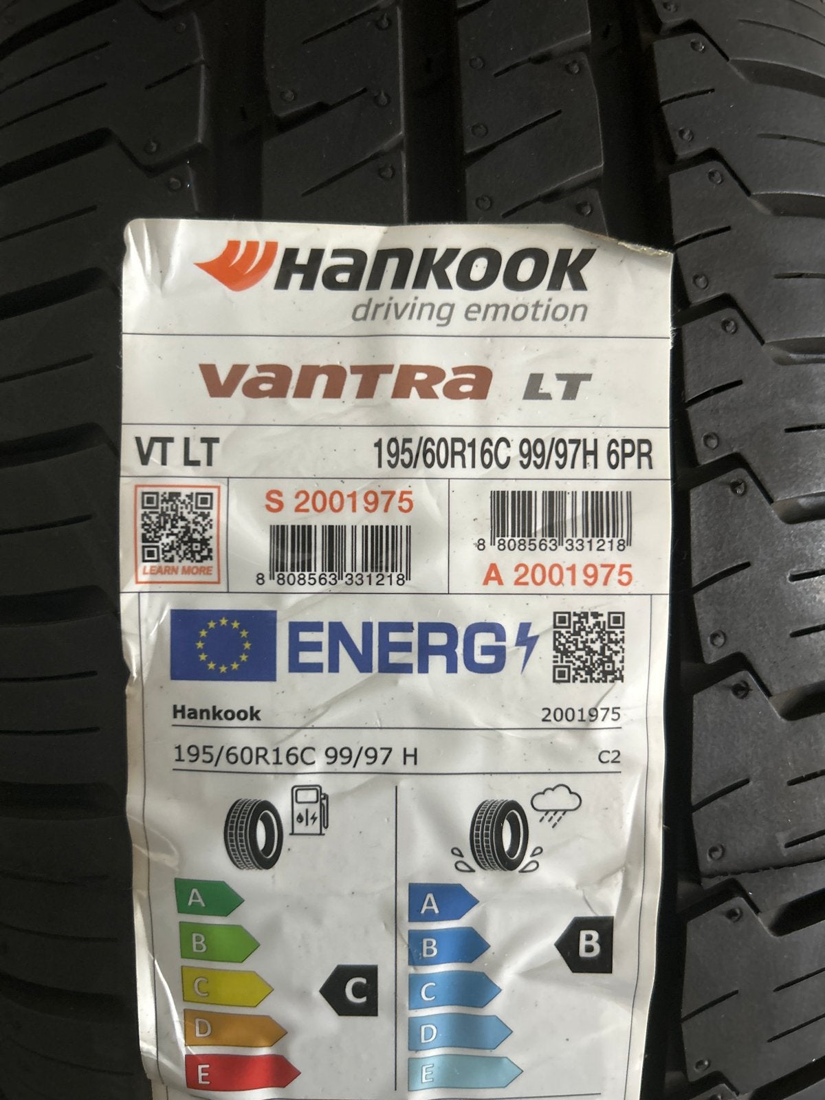 Hankook Vantra LT 195/60R16C 99/97H Zomerbanden, Auto-onderdelen, Banden en Velgen, Bestelwagen, 16 inch, Nieuw, Ophalen of Verzenden