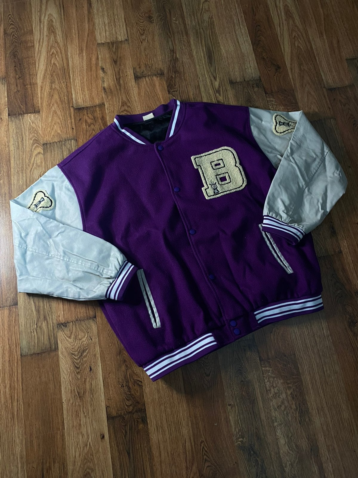 Vintage y2k college jas, Verzenden, Zo goed als nieuw, Blauw
