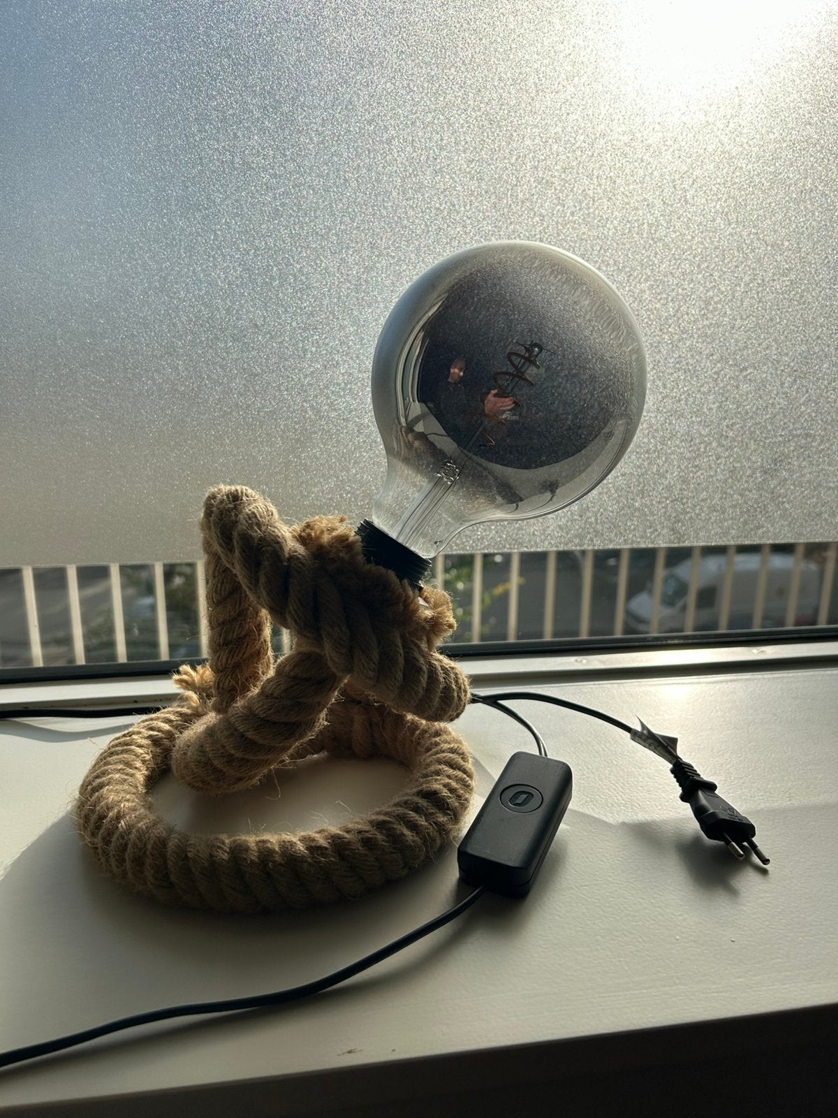 Touw lamp met dimmer, Ophalen of Verzenden, Zo goed als nieuw