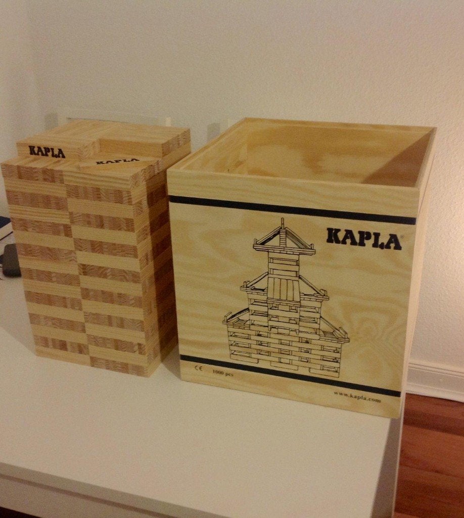 KAPLA – 1000 Houten Plankjes voor Eindeloos Bouwen, Ophalen of Verzenden, Zo goed als nieuw