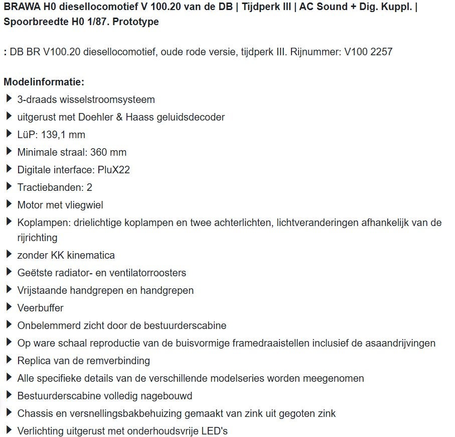 H0 Locomotief AC, Overige merken, Wisselstroom, Locomotief, Nieuw