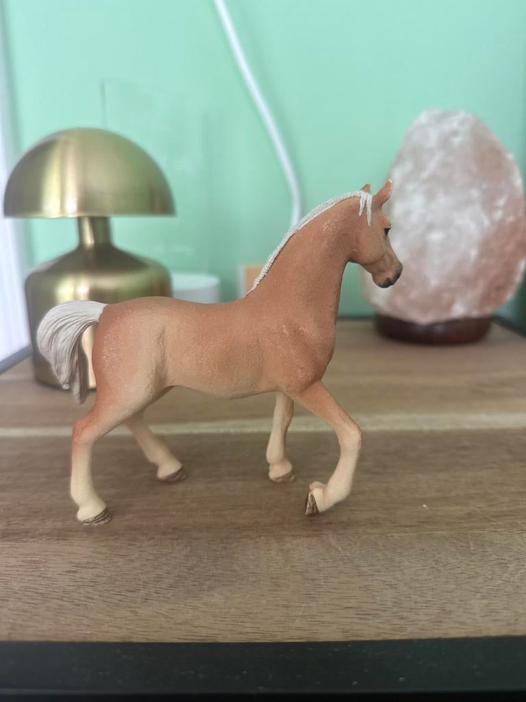 Schleich paard met gevlochten manen en staart, Ophalen of Verzenden, Zo goed als nieuw, Jongen of Meisje