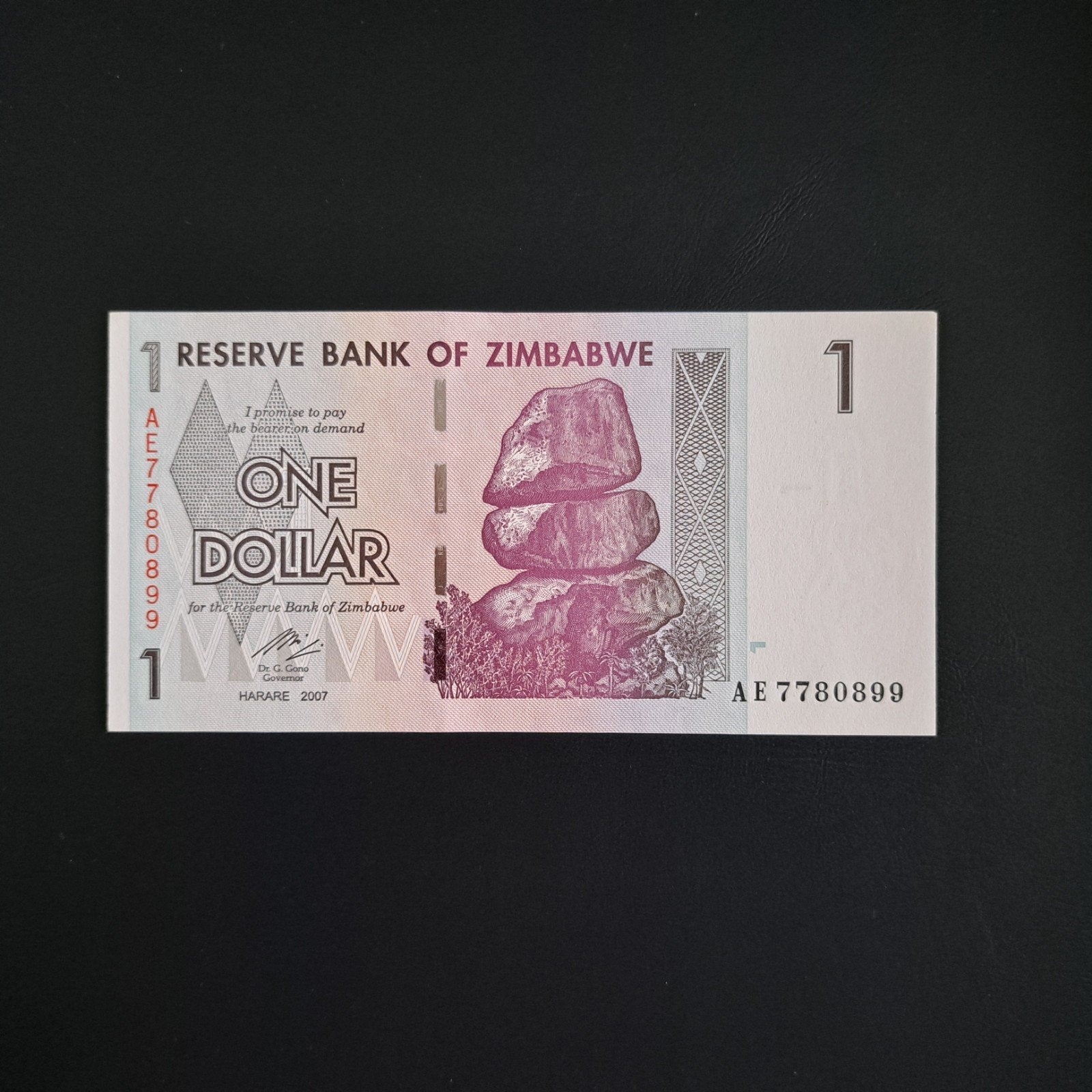1 dollar Zimbabwe #008, Verzenden, Zimbabwe, Los biljet