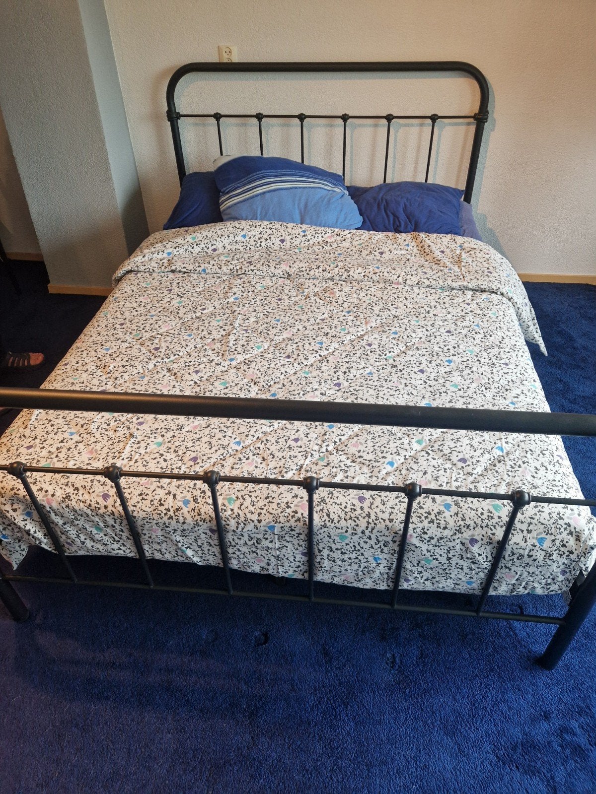 2persoonsbed, Ophalen of Verzenden, Eenpersoons, Hout, 90 cm