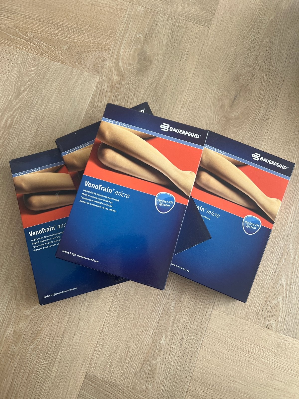 Bauerfeind VenoTrain micro compressiekousen (6 paar), Maat 36/38 (S), Bruin, Nieuw, Ophalen of Verzenden