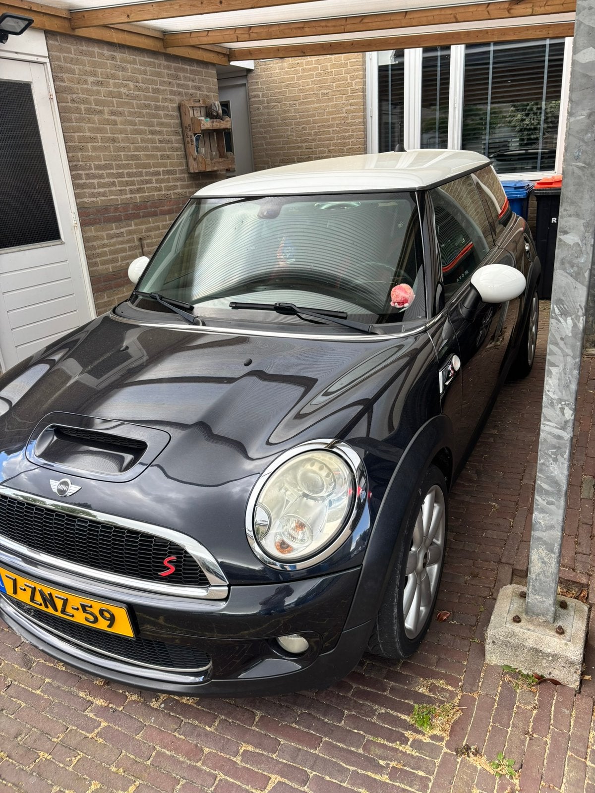 Mini 1.6 16V Cooper S 128KW 2007 Zwart, Auto's, Voorwielaandrijving, 4 cilinders, 4 stoelen, Handgeschakeld
