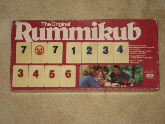 Rummikub grote rode doos Goliath, Ophalen of Verzenden, Gebruikt
