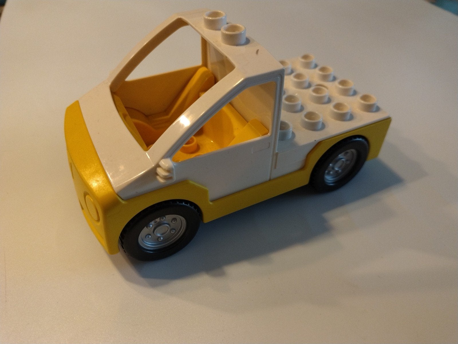 Duplo auto - Geel/Wit, Ophalen of Verzenden, Gebruikt, Overige typen, Duplo