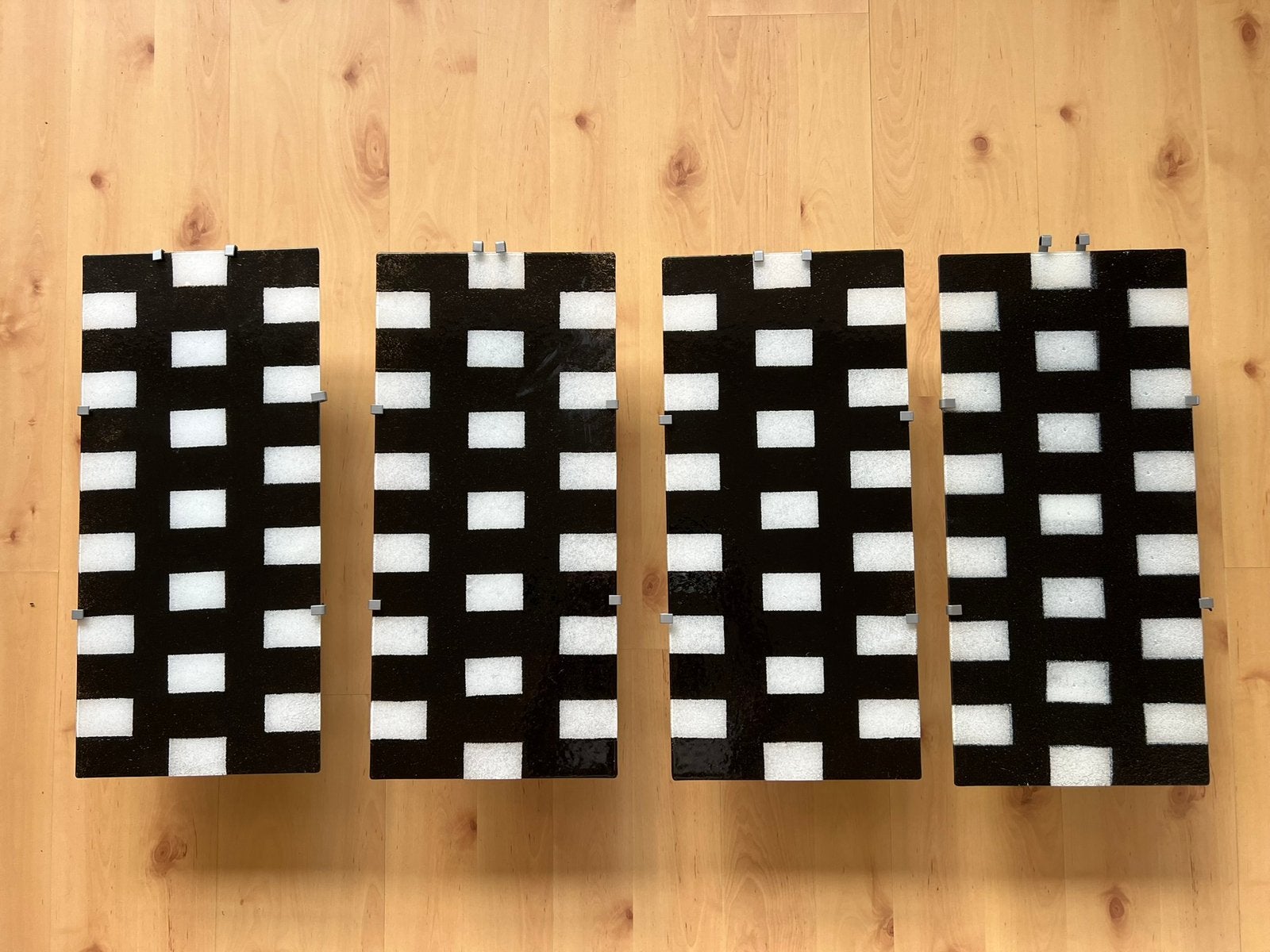 vier vintage IKEA Gyllen wandlampen, Ophalen, Zo goed als nieuw, Rechthoekig, Wandlamp