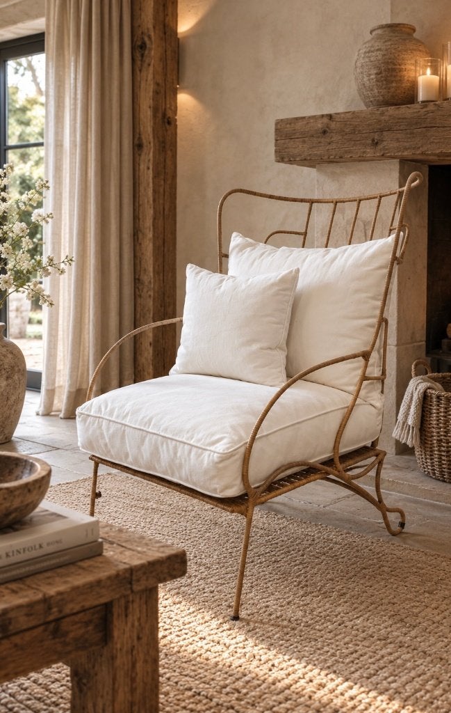 NIEUW fauteuil van Riviera Maison twv € 1000,00!, Ophalen of Verzenden, Nieuw, 75 tot 100 cm