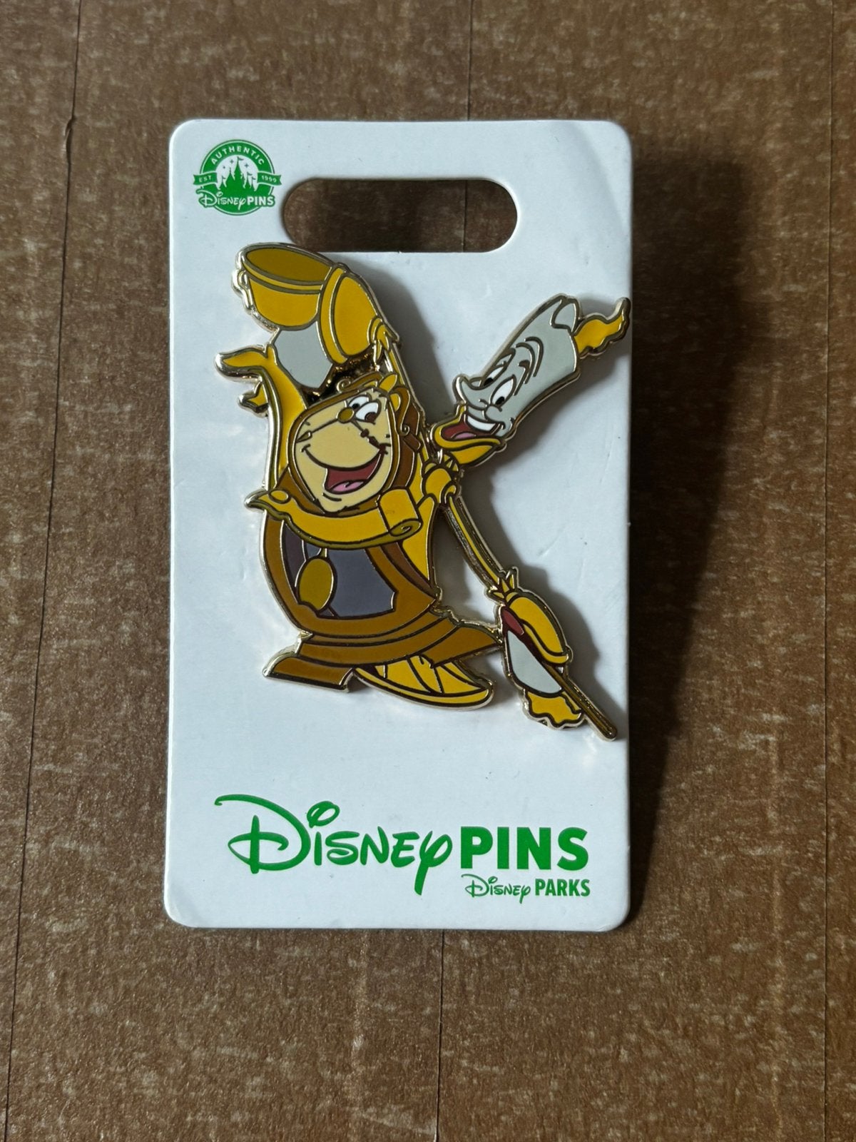 Disney pin Cogsworth and Lumiere Beauty and the Beast, Verzamelen, Ophalen of Verzenden, Zo goed als nieuw