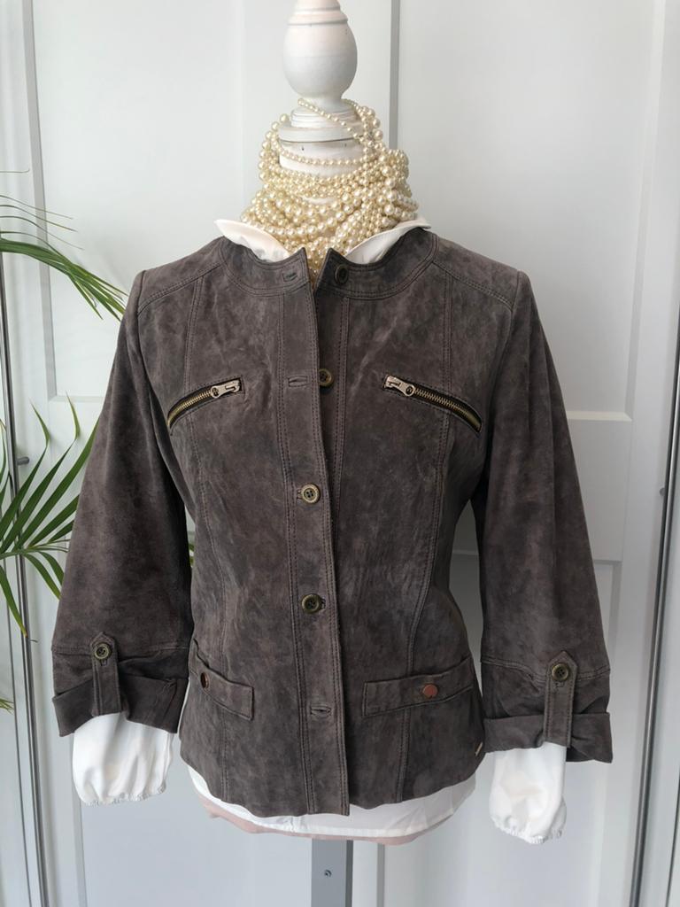 Nieuw Rino en Pelle jasje suede grijs taupe 42 44 xxl, Verzenden, Nieuw, Maat 42/44 (L), Grijs