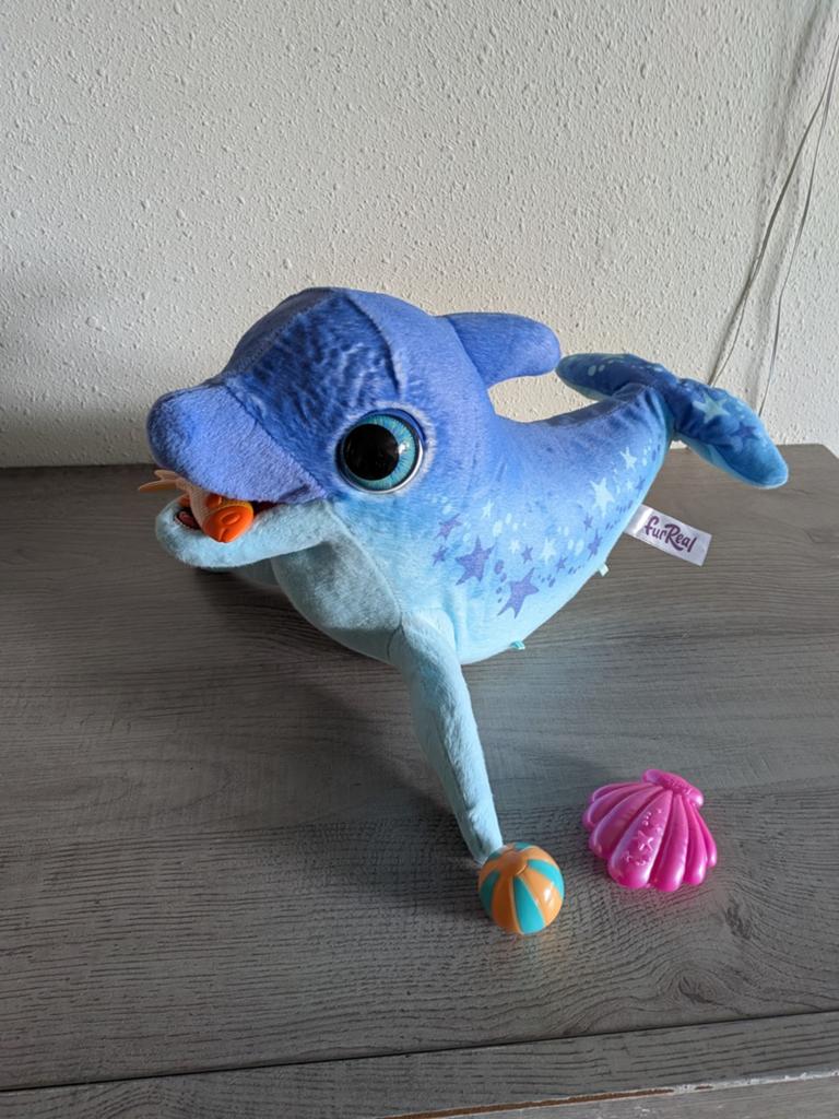 FurReal Dimples mijn Speelse Dolfijn - Zo goed als nieuw, Overige merken, Overige typen, Blauw, Ophalen of Verzenden