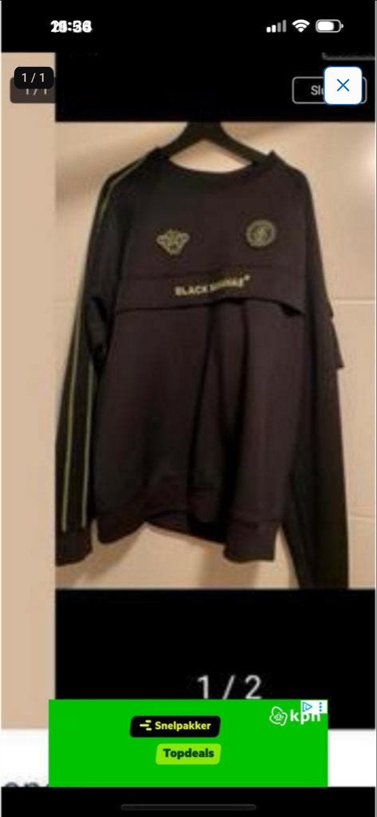 Black Bananas sweater XXL, Ophalen of Verzenden, Gedragen, Overige maten, Zwart