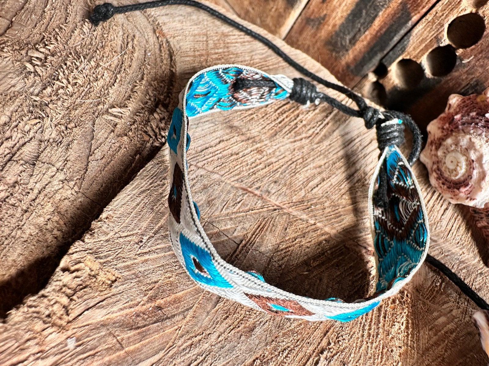 Boho armband / woven bracelet / multilayer bracelet / nieuw, Ophalen of Verzenden, Zo goed als nieuw