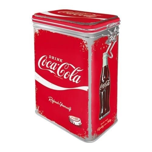 Coca Cola Refresh Yourself clipbox reclame blik voorraadblik
