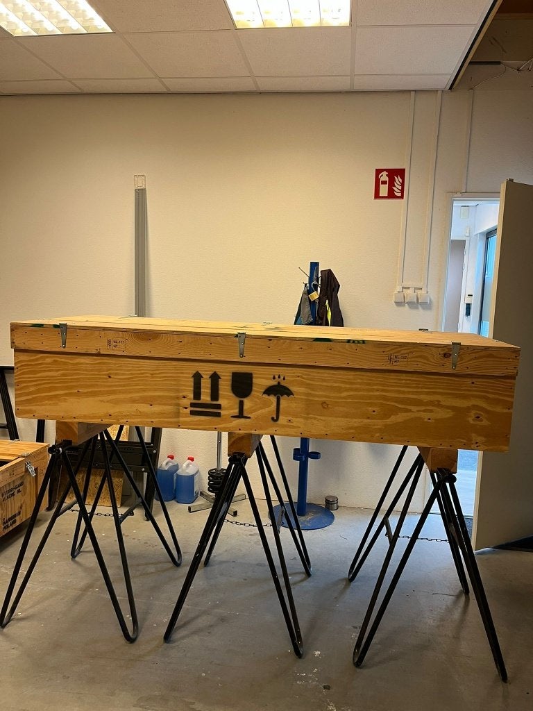 3 houten opslag/transportkisten, Ophalen, 100 cm of meer, 60 cm of meer, Bak of Kist