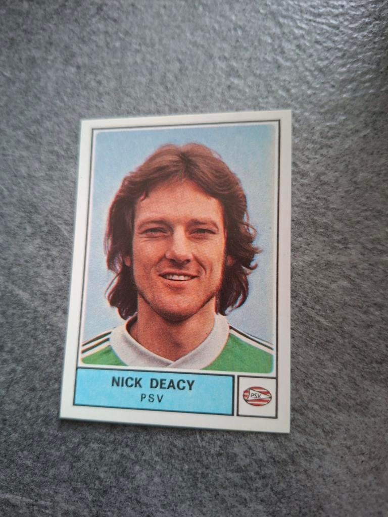 Panini sticker Voetbal 78. Keeper Nick Deacy PSV Eindhoven., Verzenden, Zo goed als nieuw, Sticker