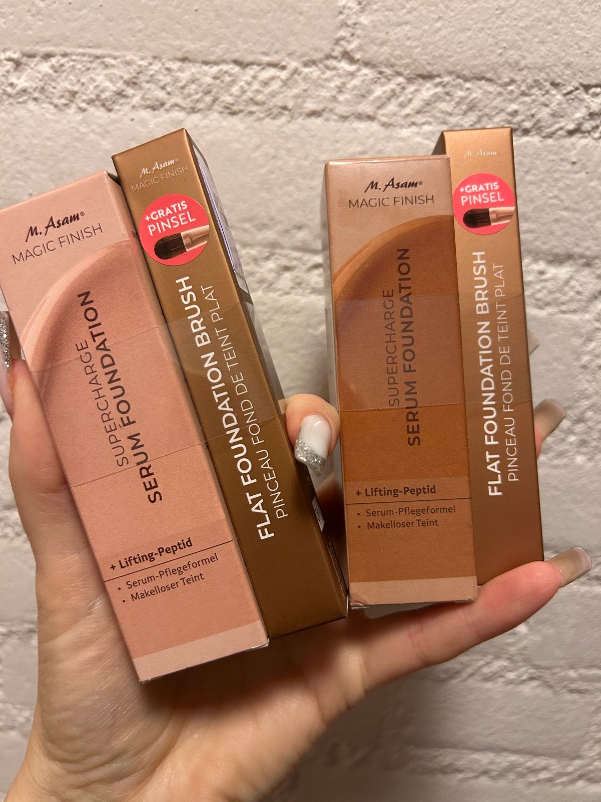 M. Asam MAGIC FINISH Supercharge Serum Foundation, Gehele gezicht, Beige, Nieuw, Ophalen of Verzenden