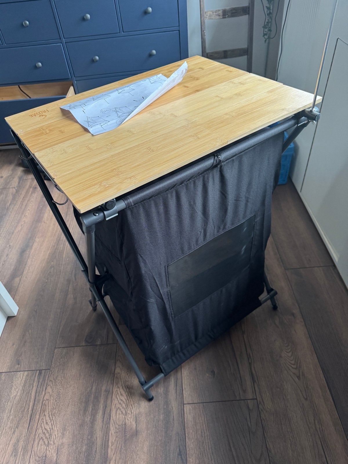 Opvouwbare Camping Keukentafel met Opbergruimte, Ophalen, Zo goed als nieuw