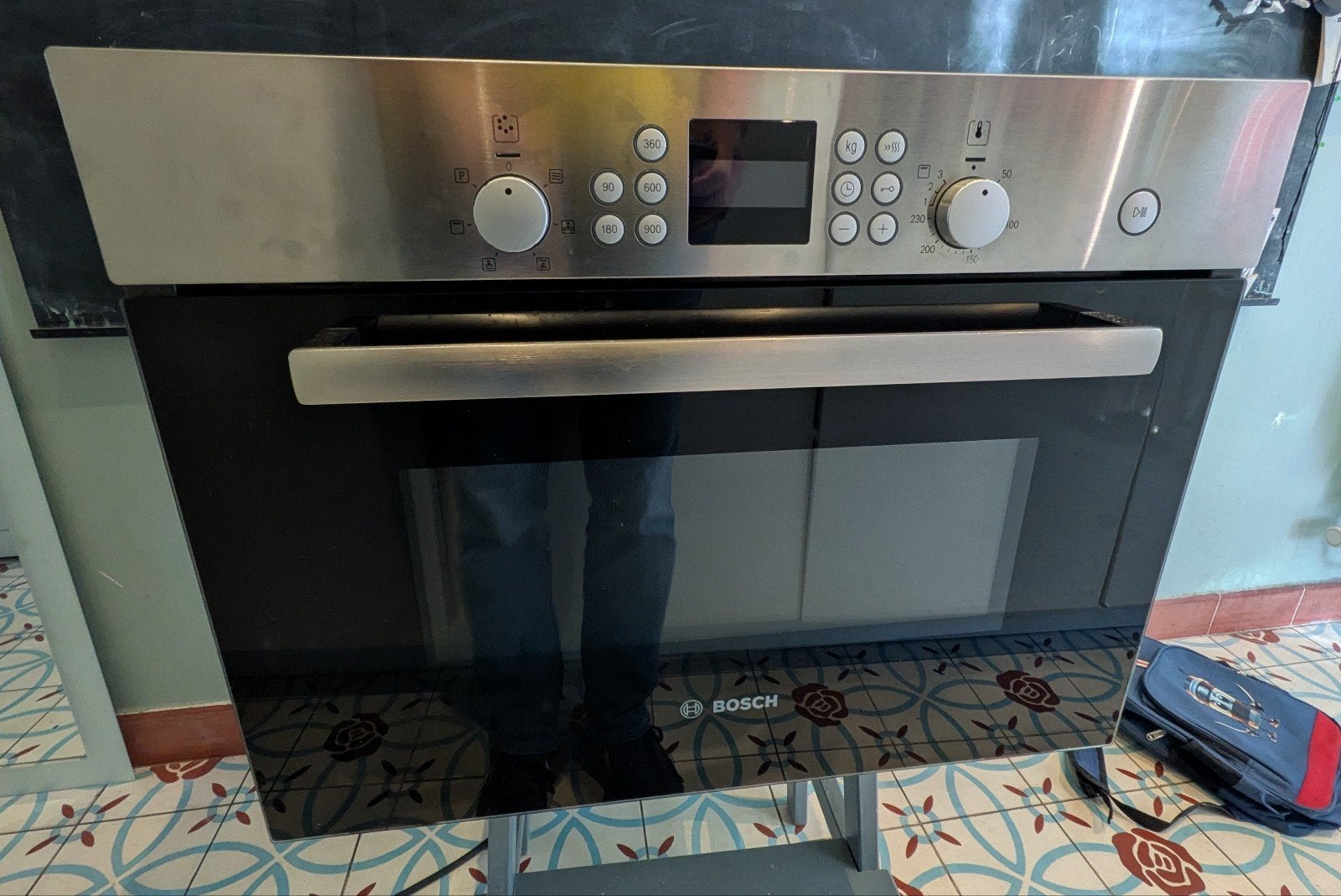 Bosch hbc84h501 combi inbouw, Ophalen, 45 tot 50 cm, Bosch, Combi-oven