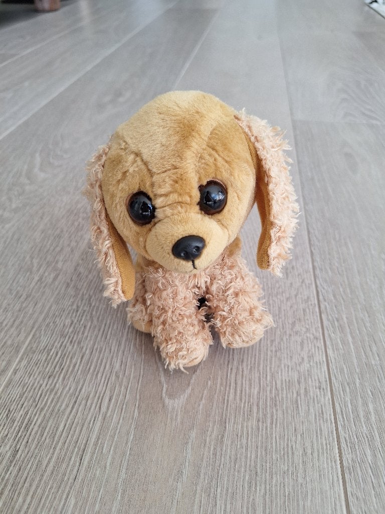 Knuffel Hond, Gebruikt, Klein (minder dan 20 cm), Bruin, Hond