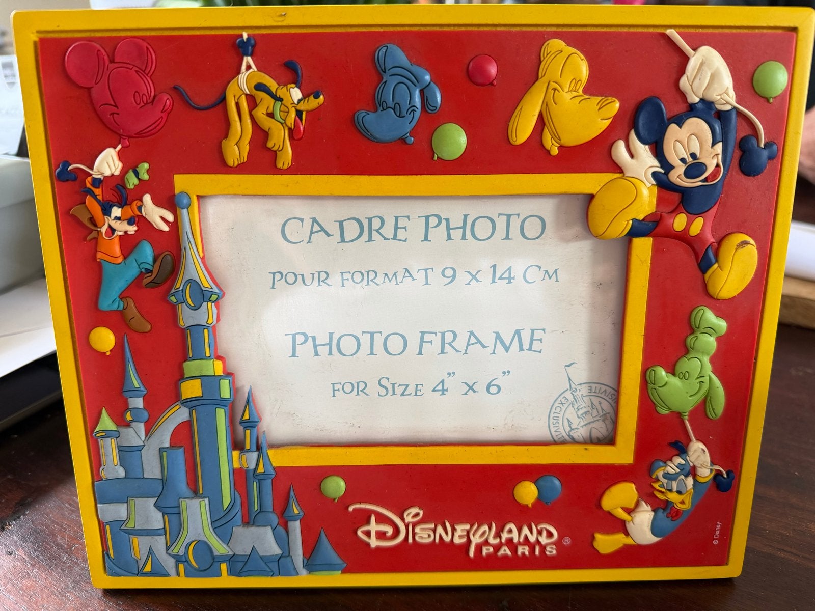 Disney fotolijst Disneyland Parijs Mickey & vrienden, Ophalen of Verzenden, Gebruikt, Kunststof, Minder dan 50 cm