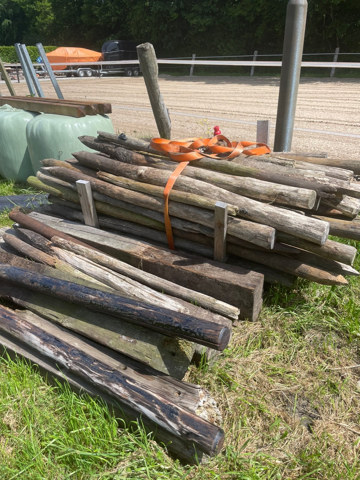 Hardhouten weidepalen, Ophalen, Zo goed als nieuw, 250 cm of meer, Planken