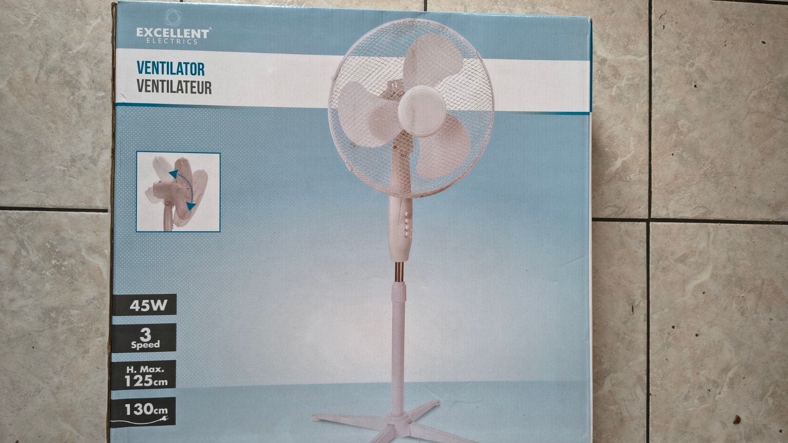 Ventilator statief nieuw in doos 30 euro vast, Ophalen, Nieuw, Statiefventilator