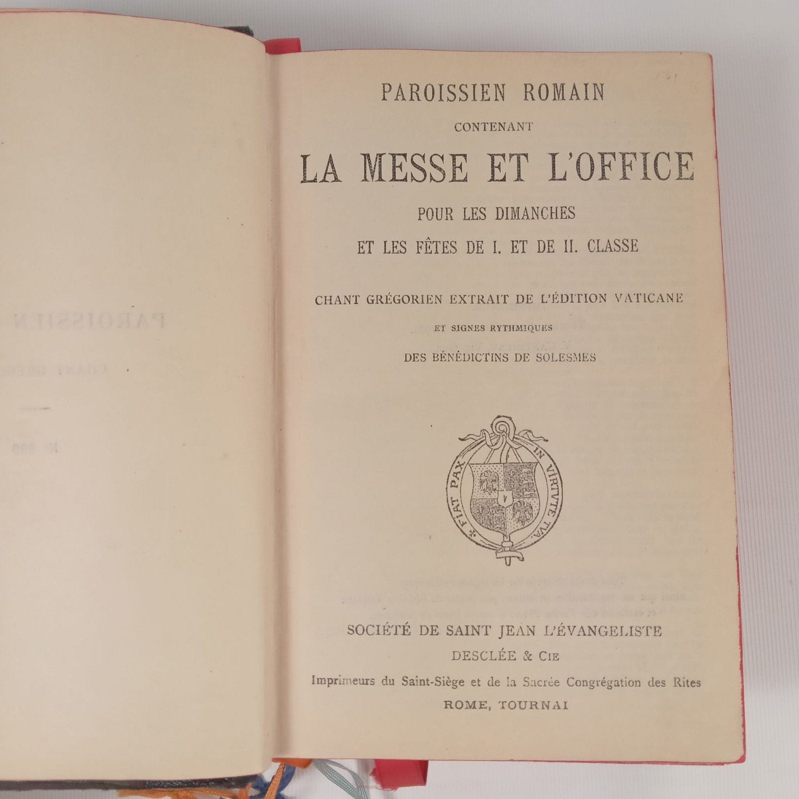 Antiek Romeins Parochieboek - Gregoriaanse Gezangen, Ophalen of Verzenden, Desclée & Cie